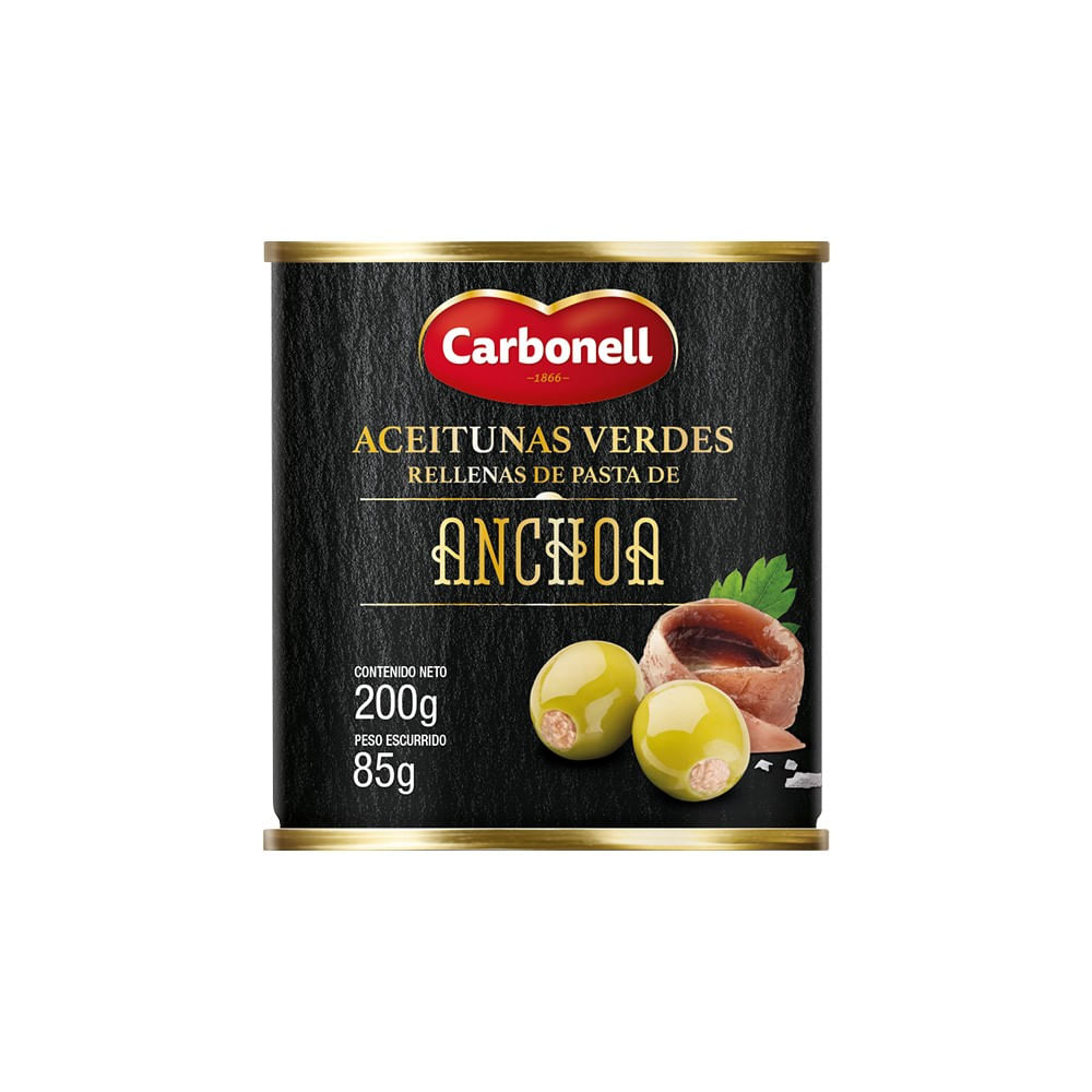 ACEITUNAS RELLENAS DE ANCHOAS *200GR