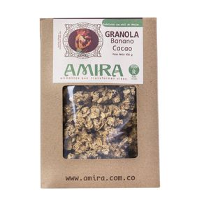 GRANOLA DE BANANO Y CACAO AMIRA*450GR