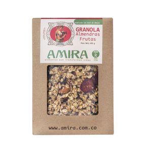 GRANOLA DE ALMENDRAS FRUTAS AMIRA*450GR