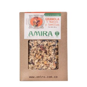GRANOLA 5 NUECES Y SEMILLAS AMIRA*450GR