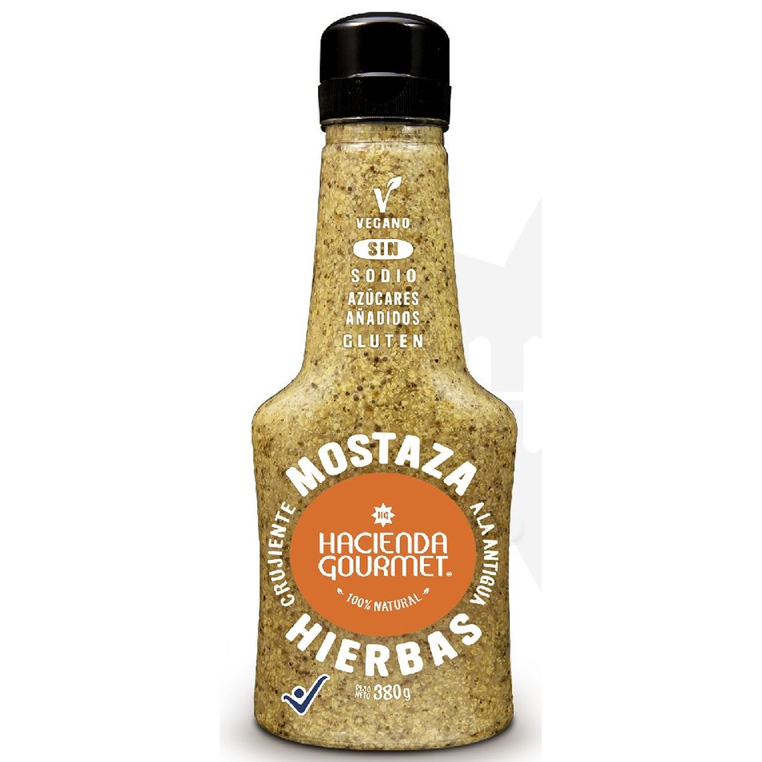 MOSTAZA EN GRANO HIERBAS  x  380 GR