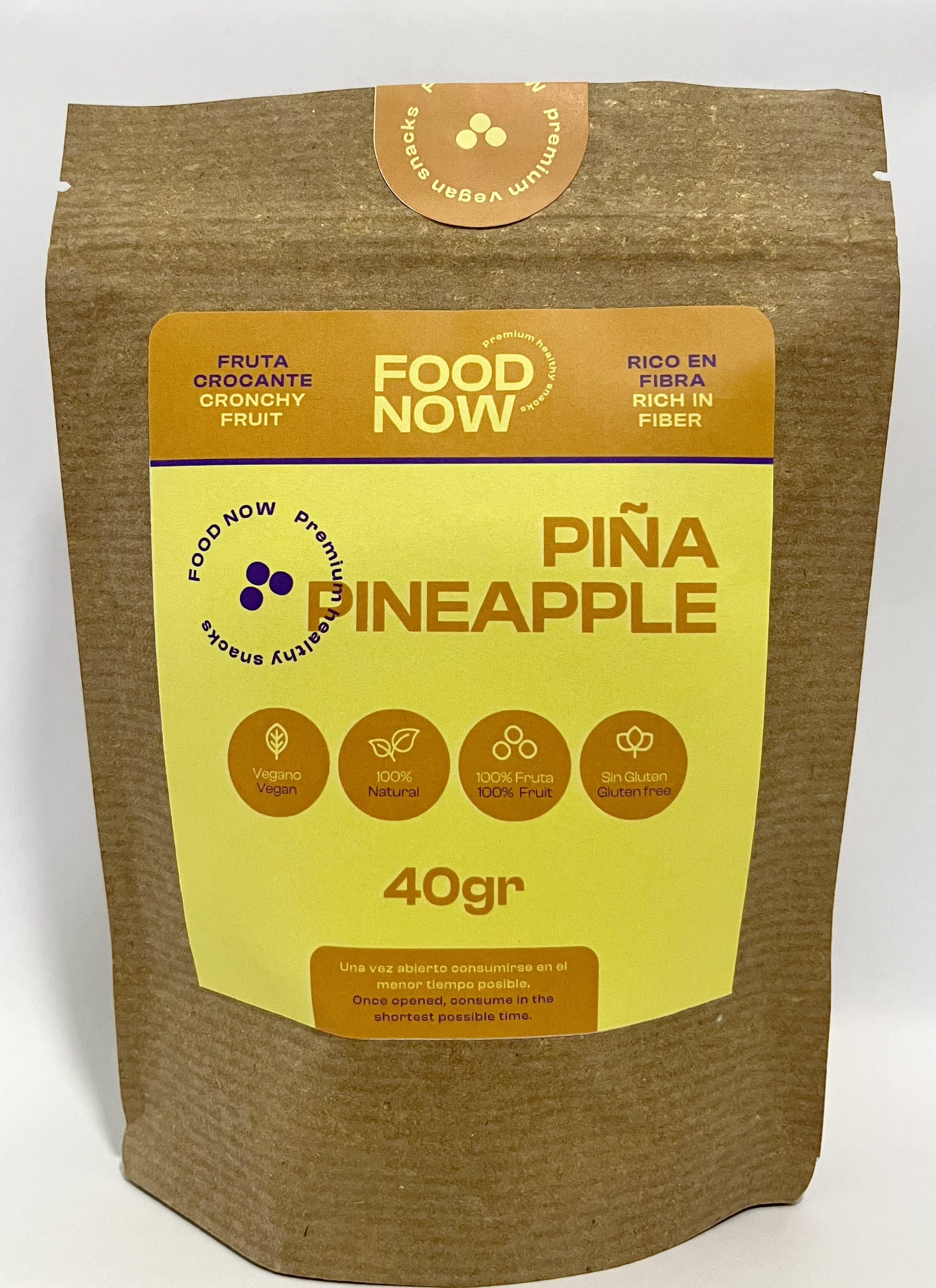 PINA LIOFILIZADO FOOD NOW *40GR