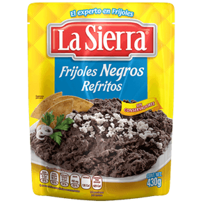 FRIJOLES REFRITO NEGROS LA SIERRA *430GR