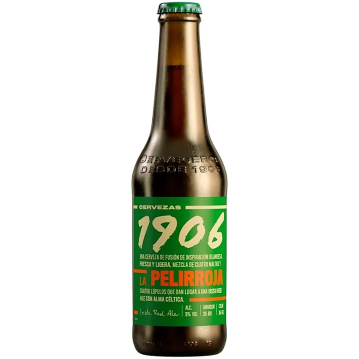 CERVEZA 1906 IRISH RED ALE  VIDRIO*330ML
