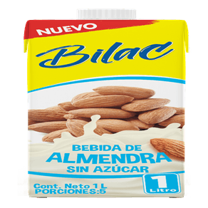 BEBIDA VEGET ALMENDRA BILAC SIN AZU *1LT