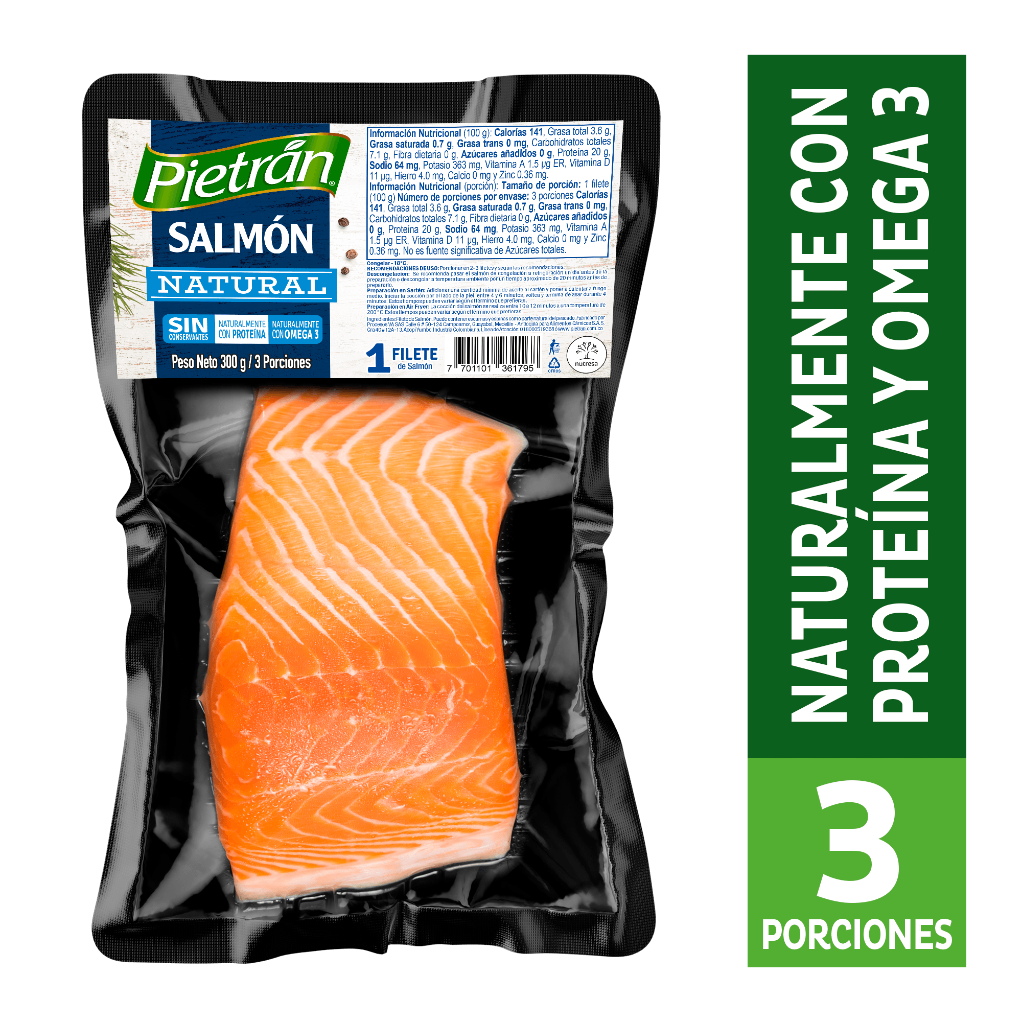 SALMON PIETRAN NATURAL *300GR