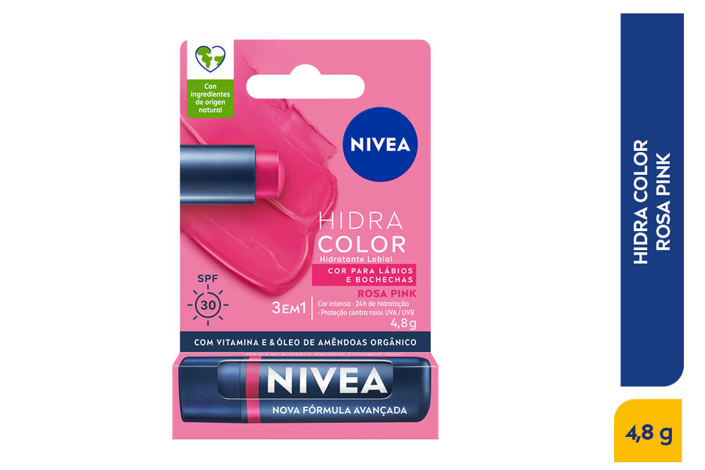 NIVEA LABIAL HIDRATANTE ROSA PINK *1UND