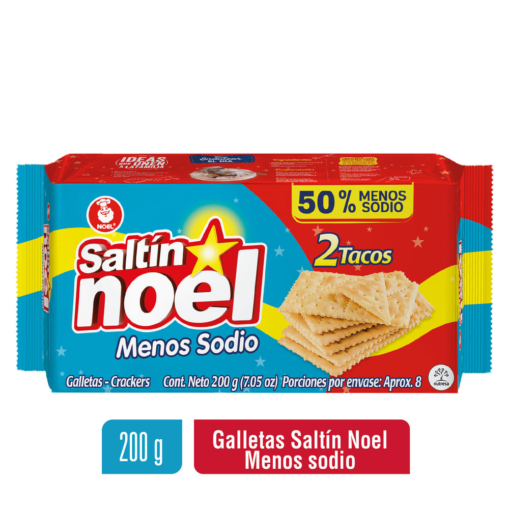GALLETA SALTIN MENOS SODIO X2 *200GR