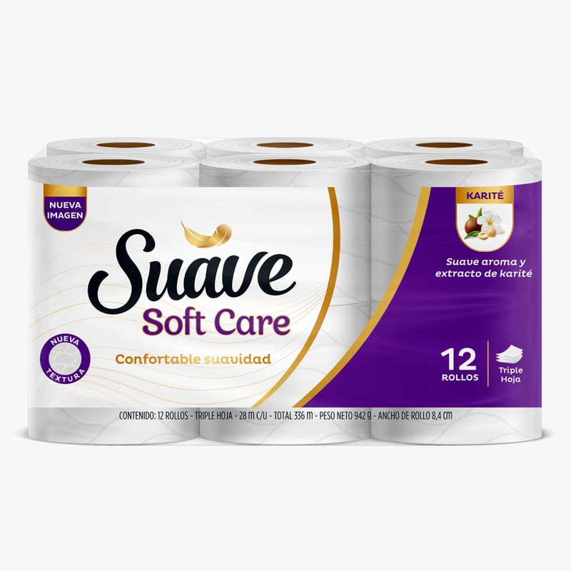 PAPEL HIG SUAV SOFT CARE 28MT KAR *12UND