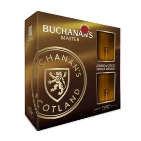 WHISKY BUCHANANS MASTER *750ML+2VASOS