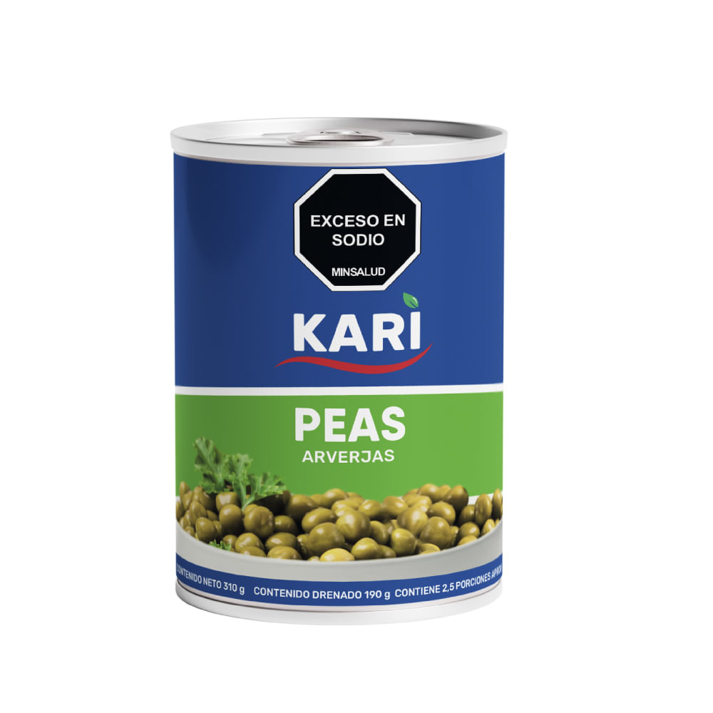 ARVEJAS LATA KARI*310GR