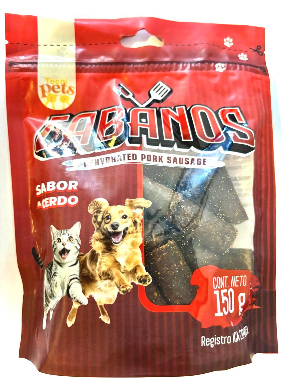 CABANOS SABOR CERDO PARA MASCOTAS *150GR