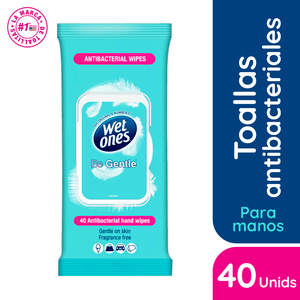 Toall Antib Manos Wet Ones Gentle *40 und