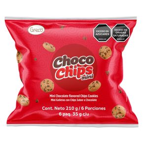 GALLETA CHOCO CHIPS MINI GRECO X 210 GR