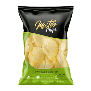 PAPA MASTER CHIPS LIMON x 120GR