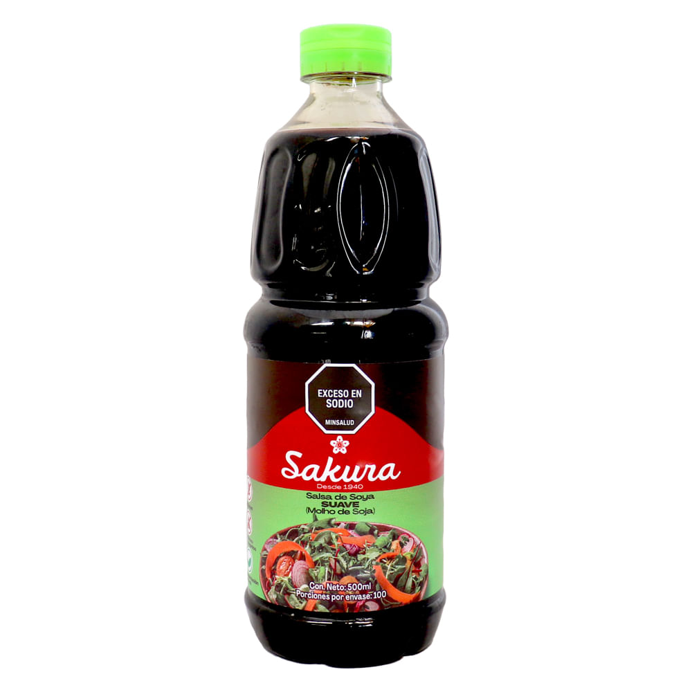 SALSA SOYA SAKURA BAJA EN SODIO *500ML