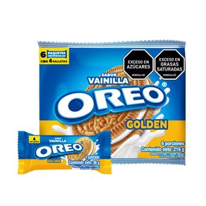 GALLETA OREO GOLDEN VAINILLA X6 *216GR