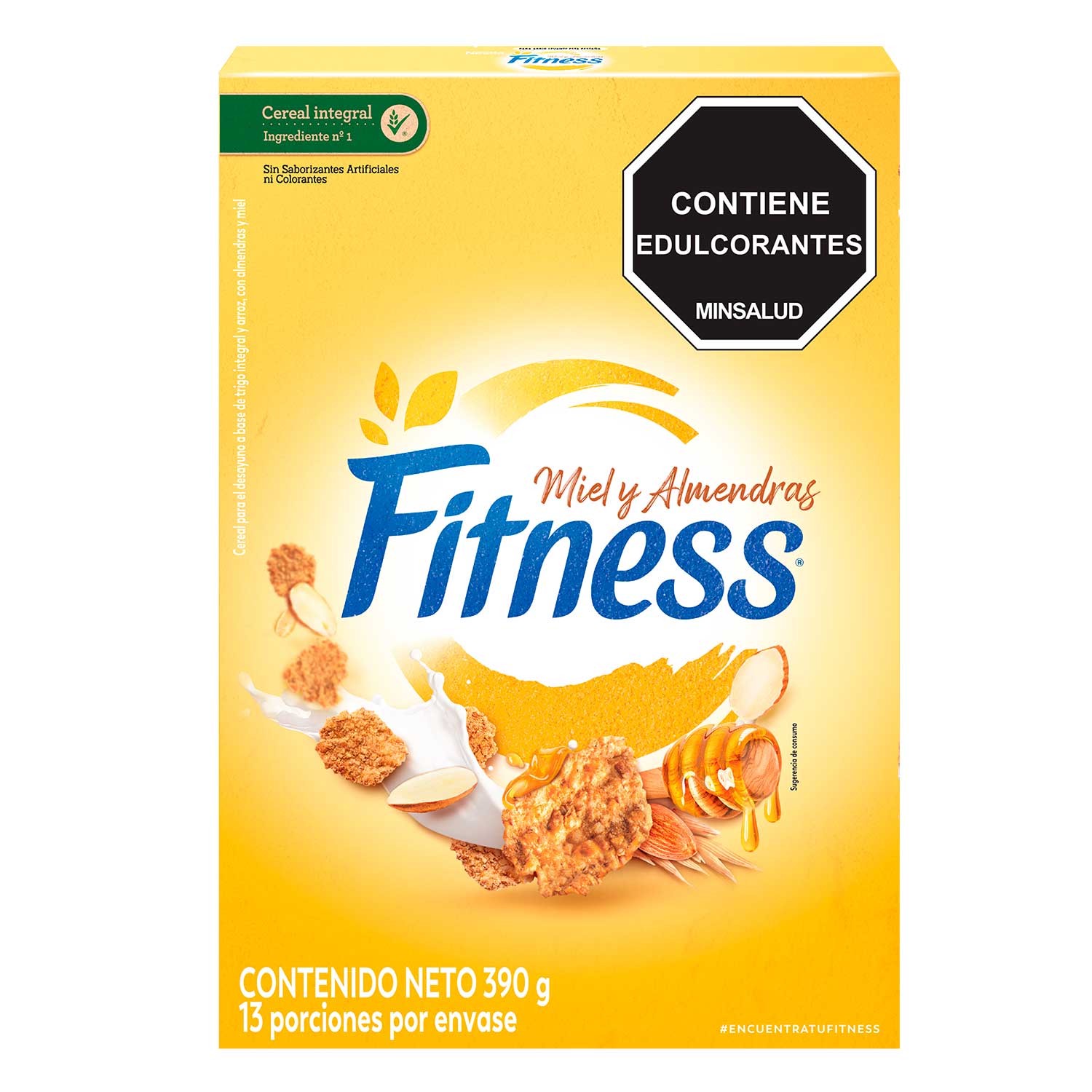 CEREAL FITNESS HONEY&ALMOND *390GR