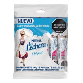 LA LECHERA LECHE CONDENS BOLSA X6 *150GR