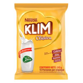 LECHE EN POLVO KLIM CLASICA BOLSA *240GR
