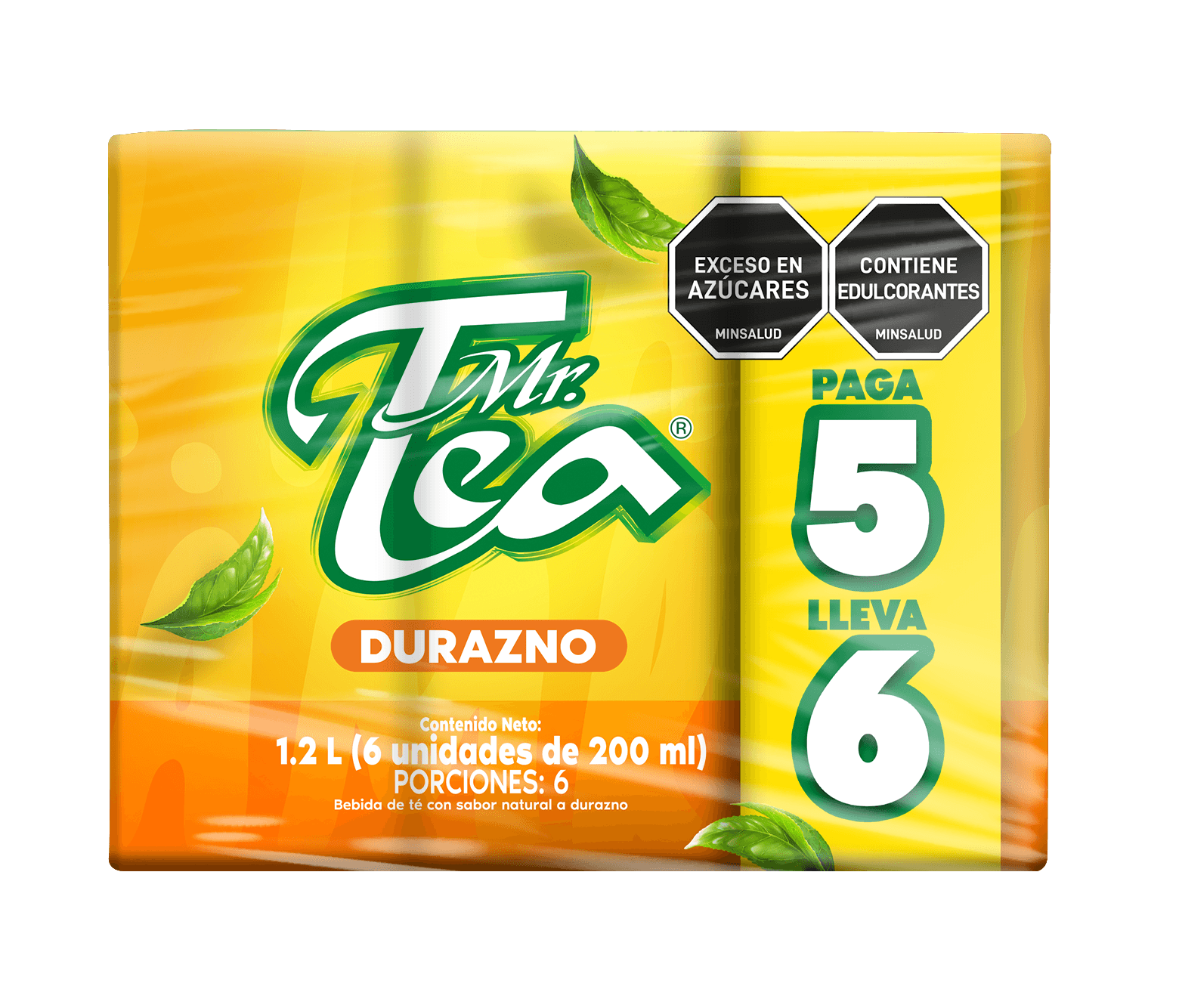 MR TEA DURAZNO PAG5 LLEV6 *200ML