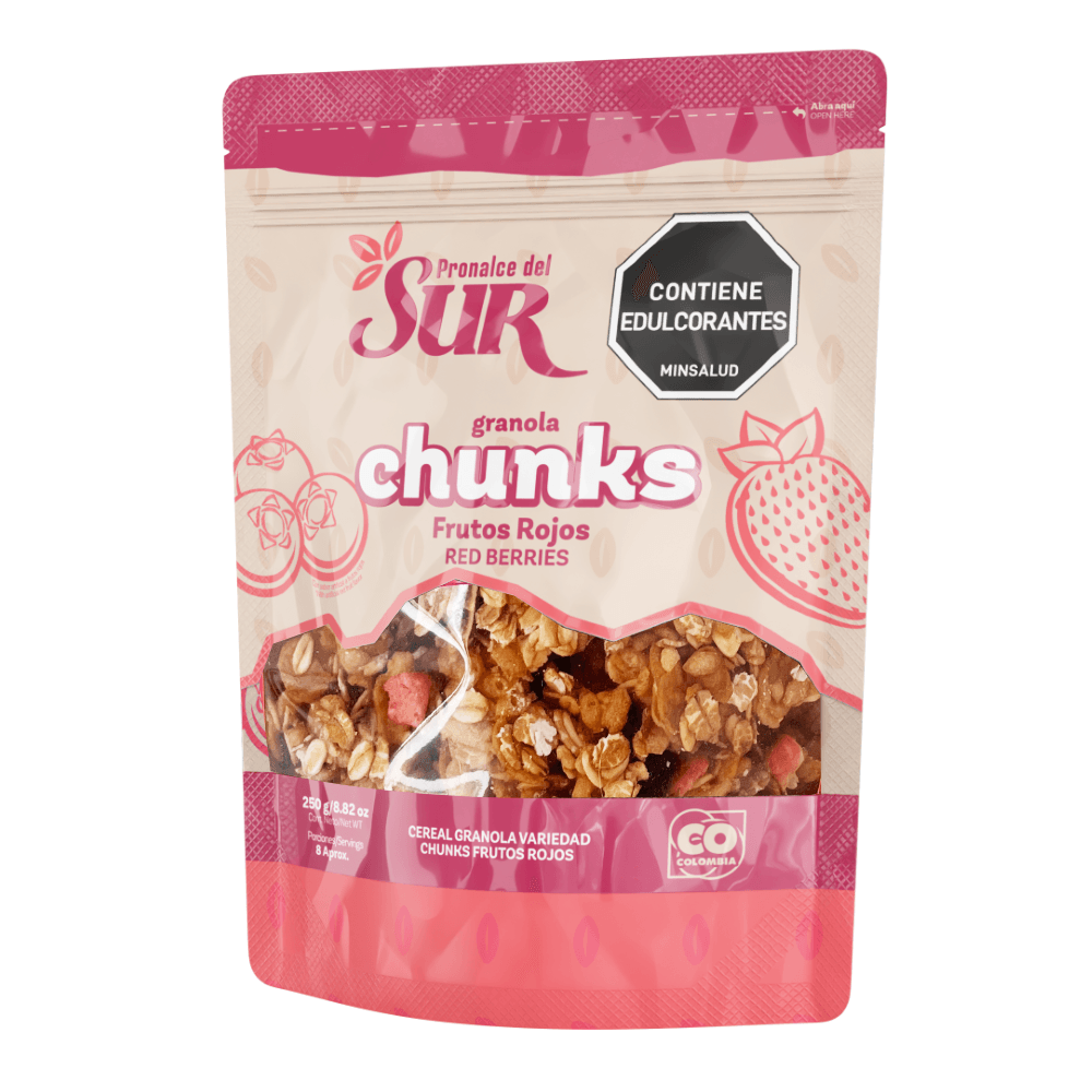CEREAL GRANOLA CHUNKS FRUTOS ROJ *250GR
