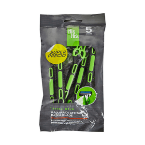 Maquina de afeitar HIS HIS triple hoja x5 unds