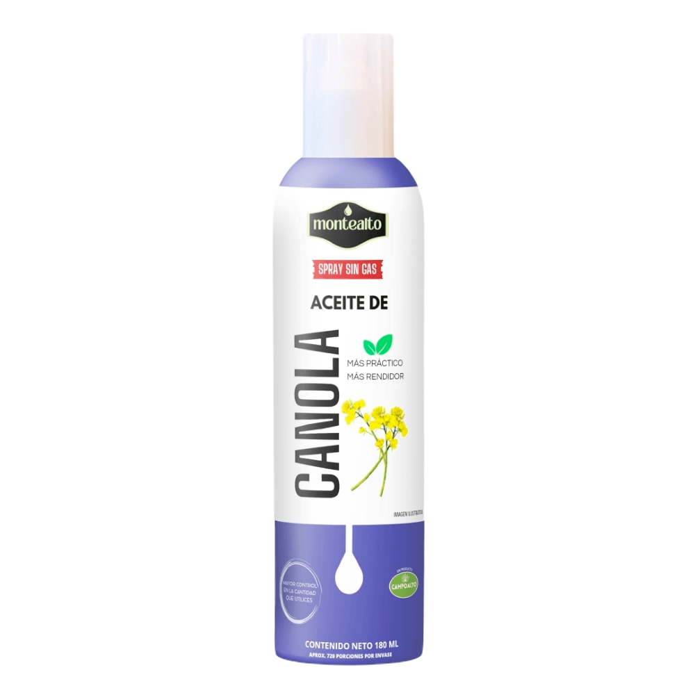 ACEITE SPRAY DE CANOLA MONTEALTO *180ML