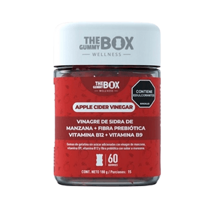 Gomas Masticables The Gummy Box Apple Cider Vinegar Frasco x 180 gr