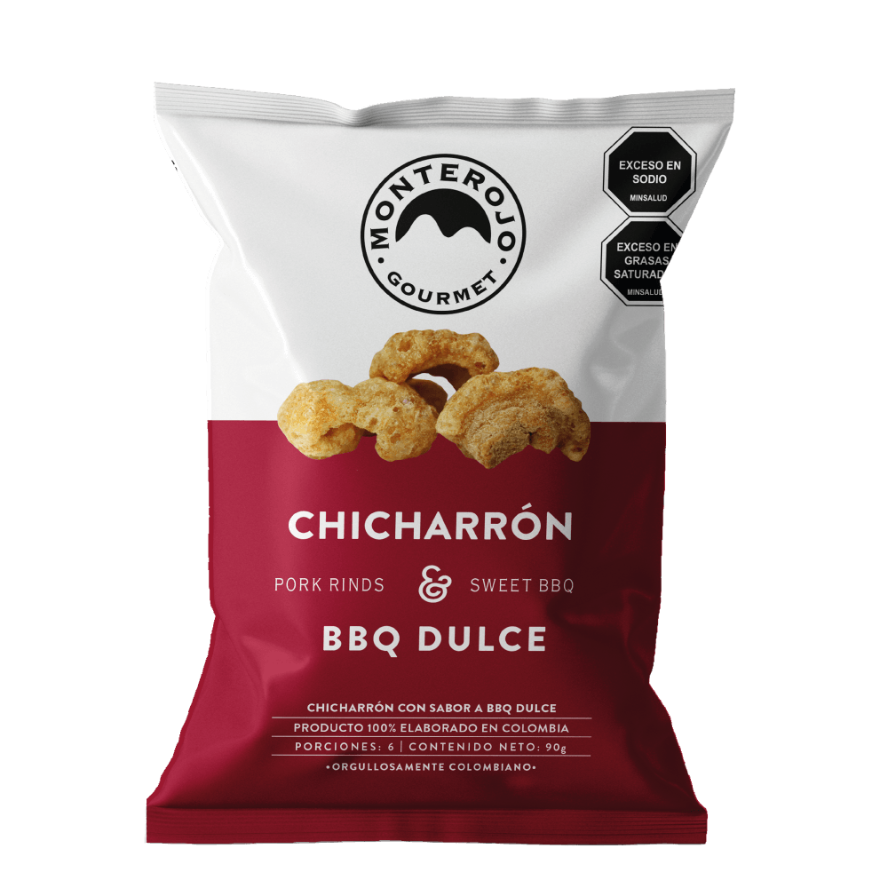 CHICHARRON BBQ DULCE MONTEROJO *90GR