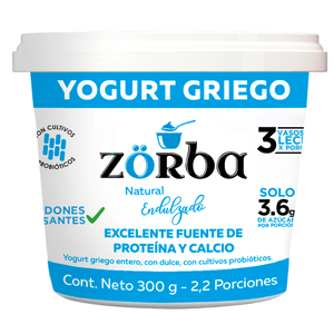 Yogurt Griego Zorba Con Dulce *300 gr