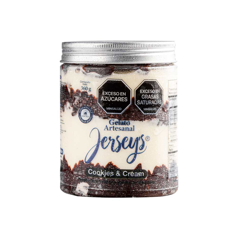 HELADO JERSEYS COOKIES & CREAM *360GR