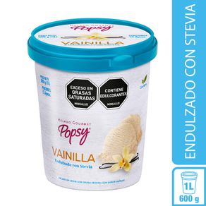 HELADO DE VAINILLA POPSY CON STEVIA*600G