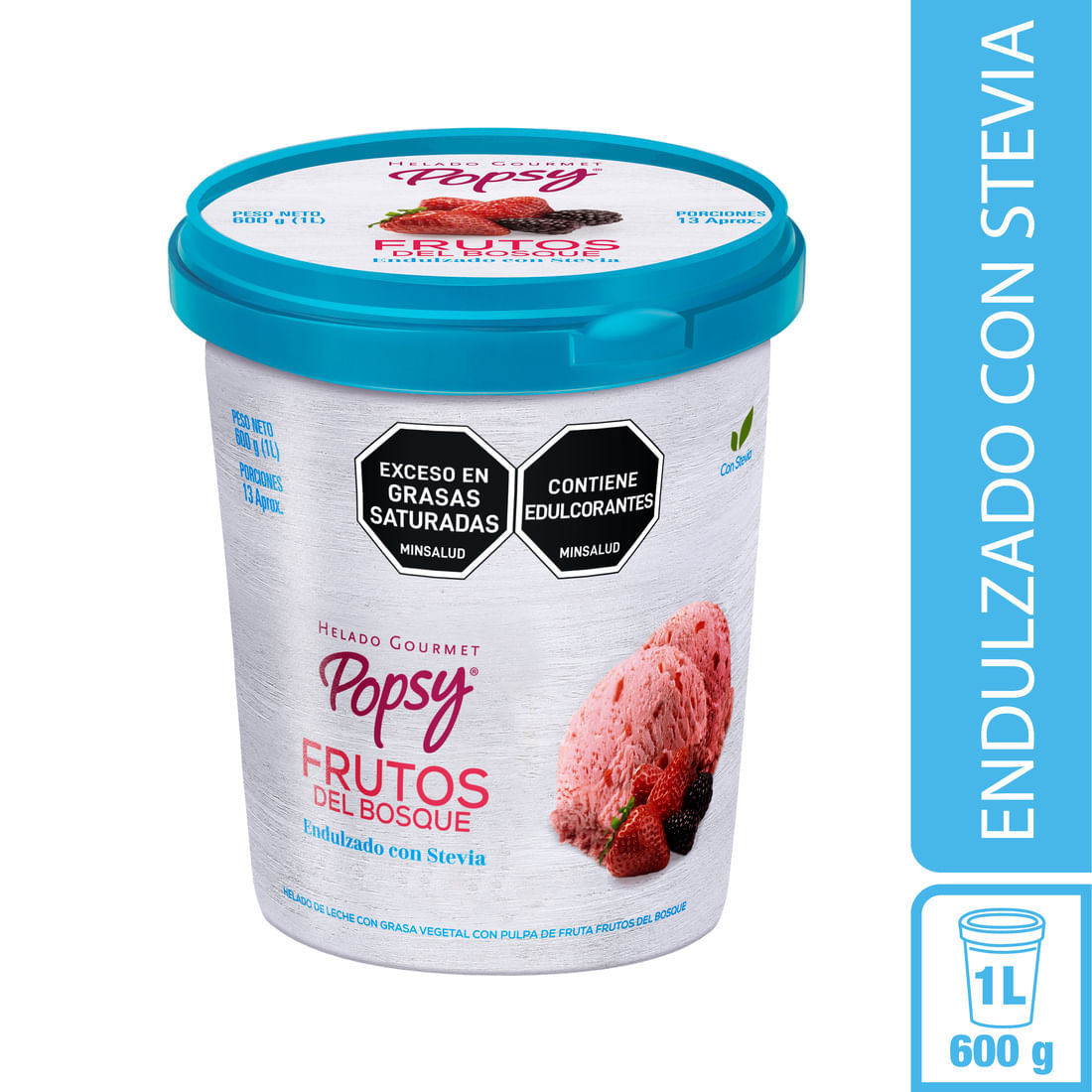 HELADO FRUTOS BOSQU POSPY-WELLNESS*600GR