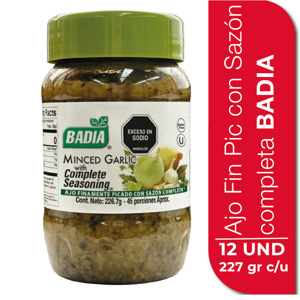 AJO PICADO BADIA SAZON COMPLETA *226.7GR