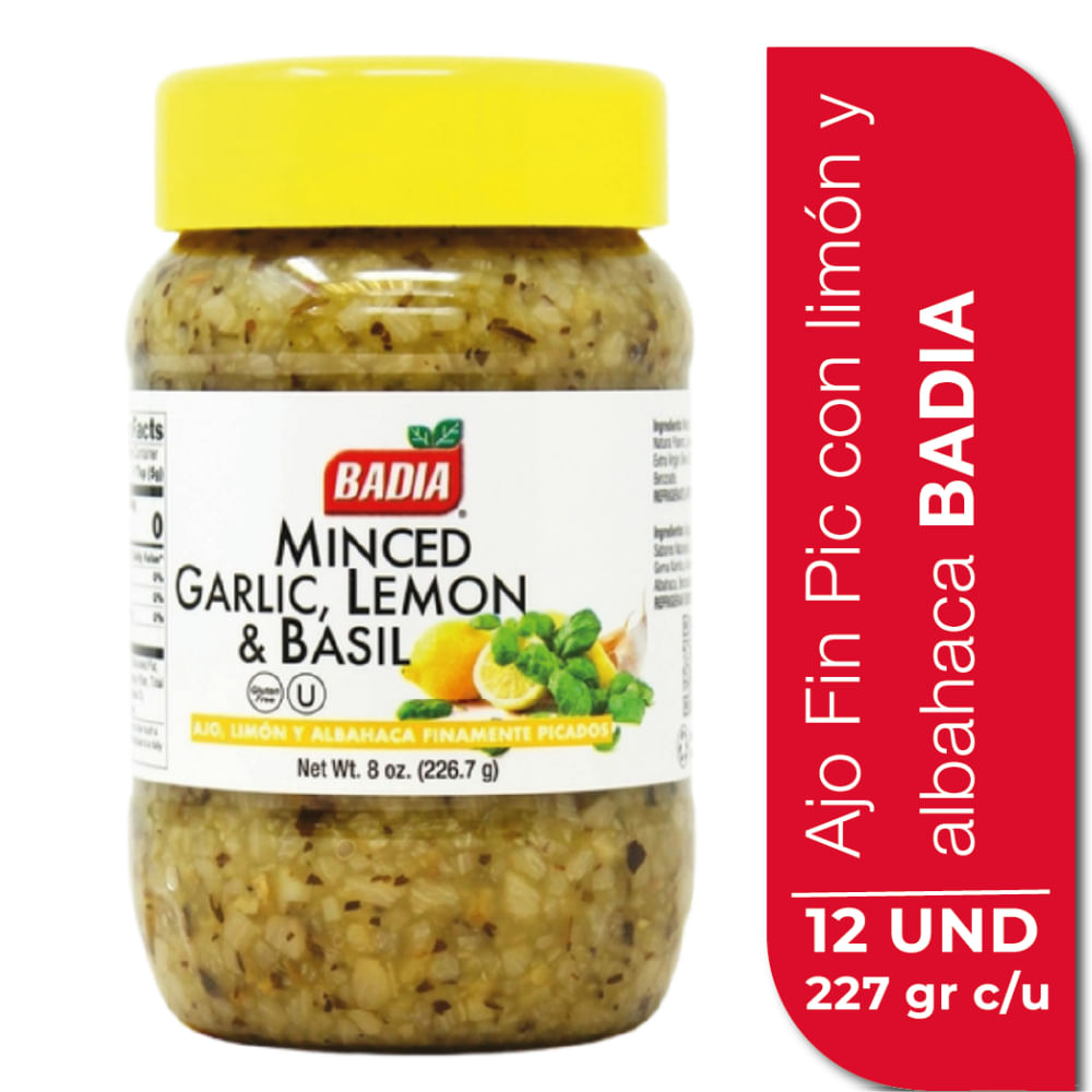 AJO PICADO BADIA LIMON ALBAHACA *226.7GR