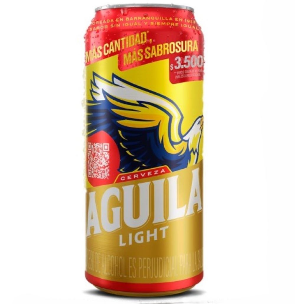 CERVEZA AGUILA LIGHT LATA *473ML