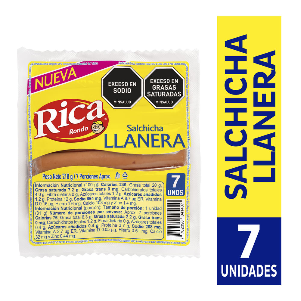 SALCHICHA LLANERA RICA *218GR