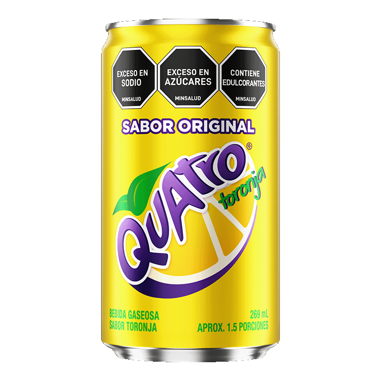 GASEOSA QUATRO TORONJA ORIGI LATA *269ML