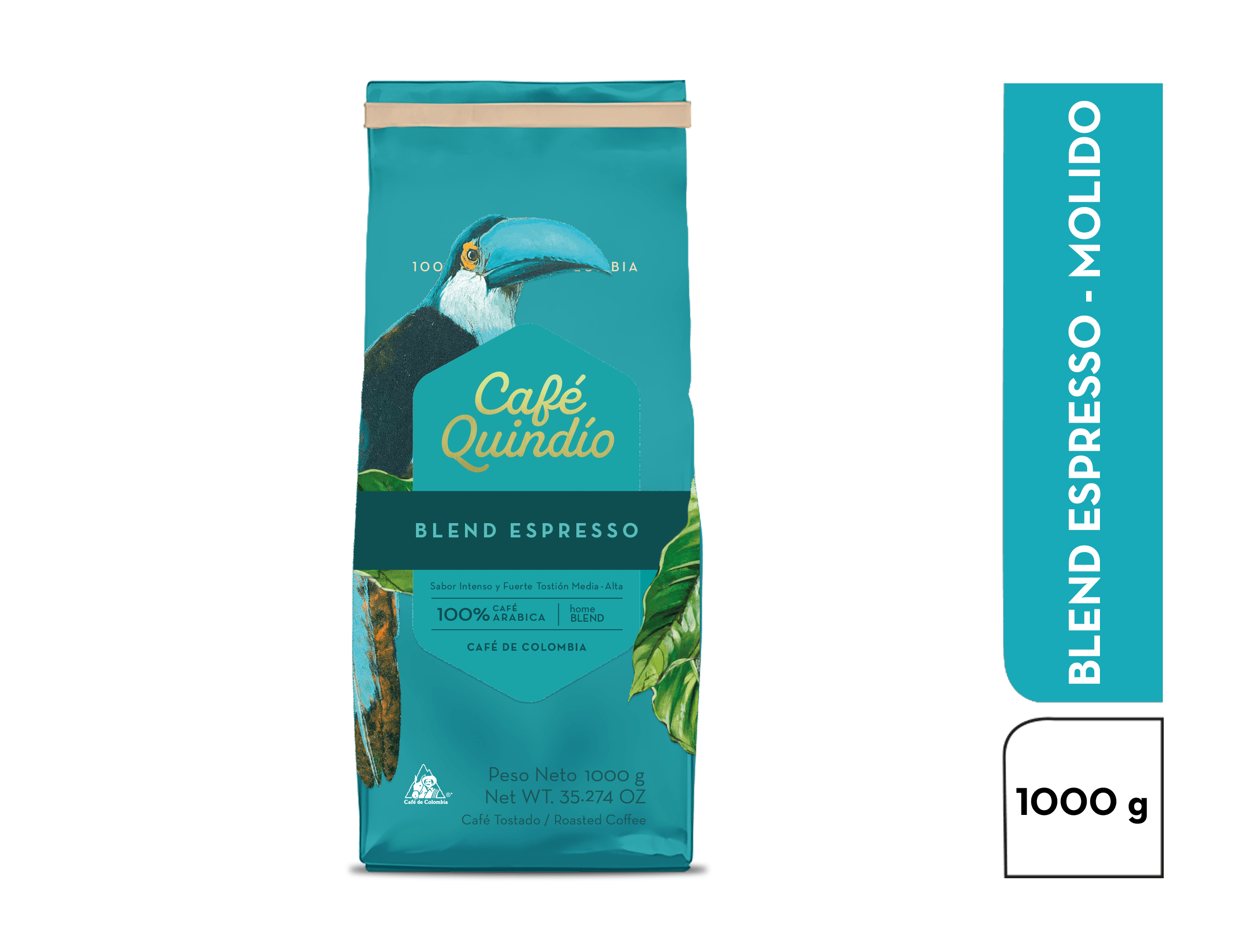 CAFE QUINDI MOLID BLEND ESPRESSO *1000GR
