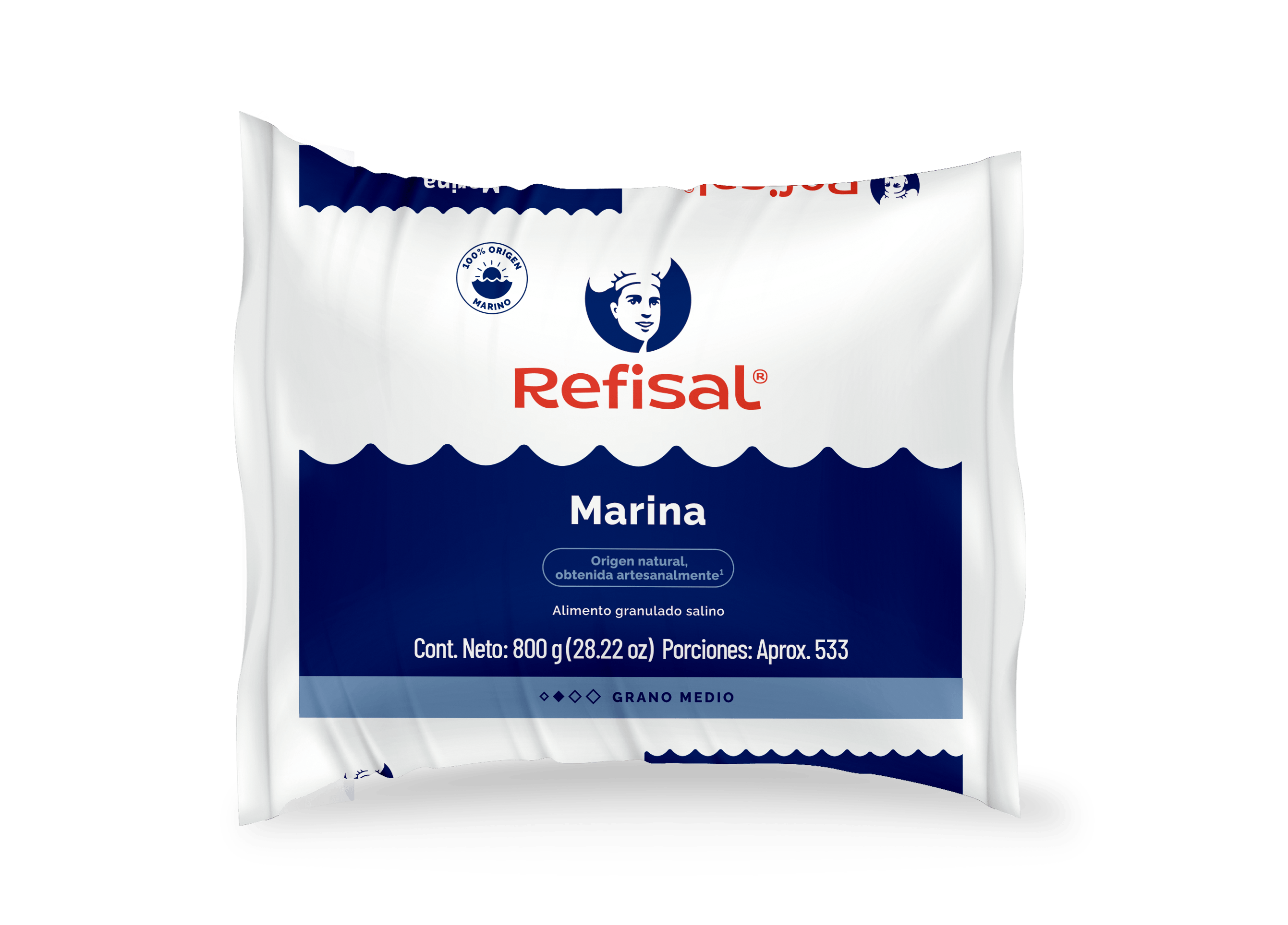 SAL MARINA REFISAL  BOLSA  x 800GR