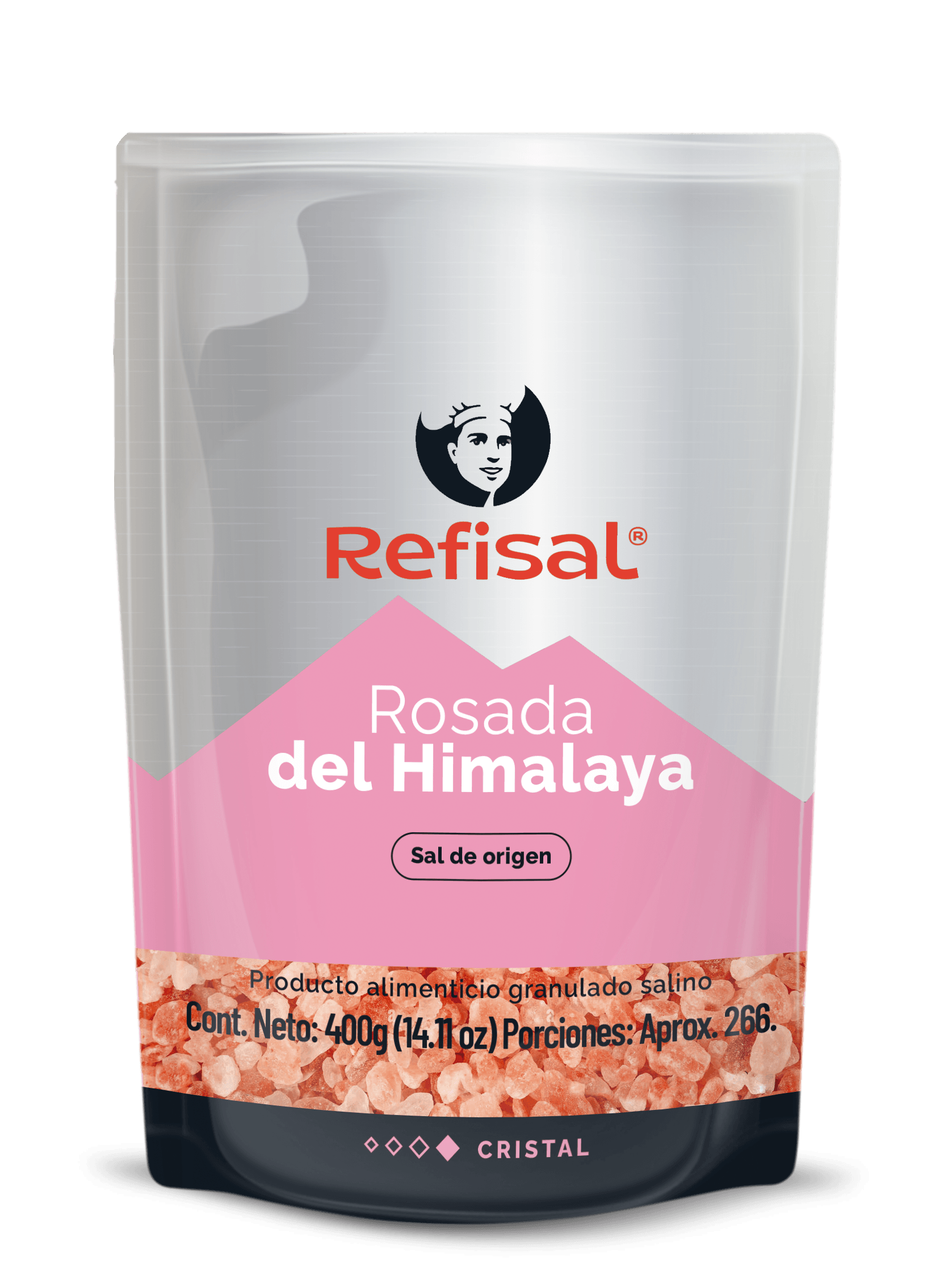SAL REFISAL ROSADA HIMALA CRISTALES*400G