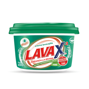 Crema Lavavajilla Lavax Verde *450 gr