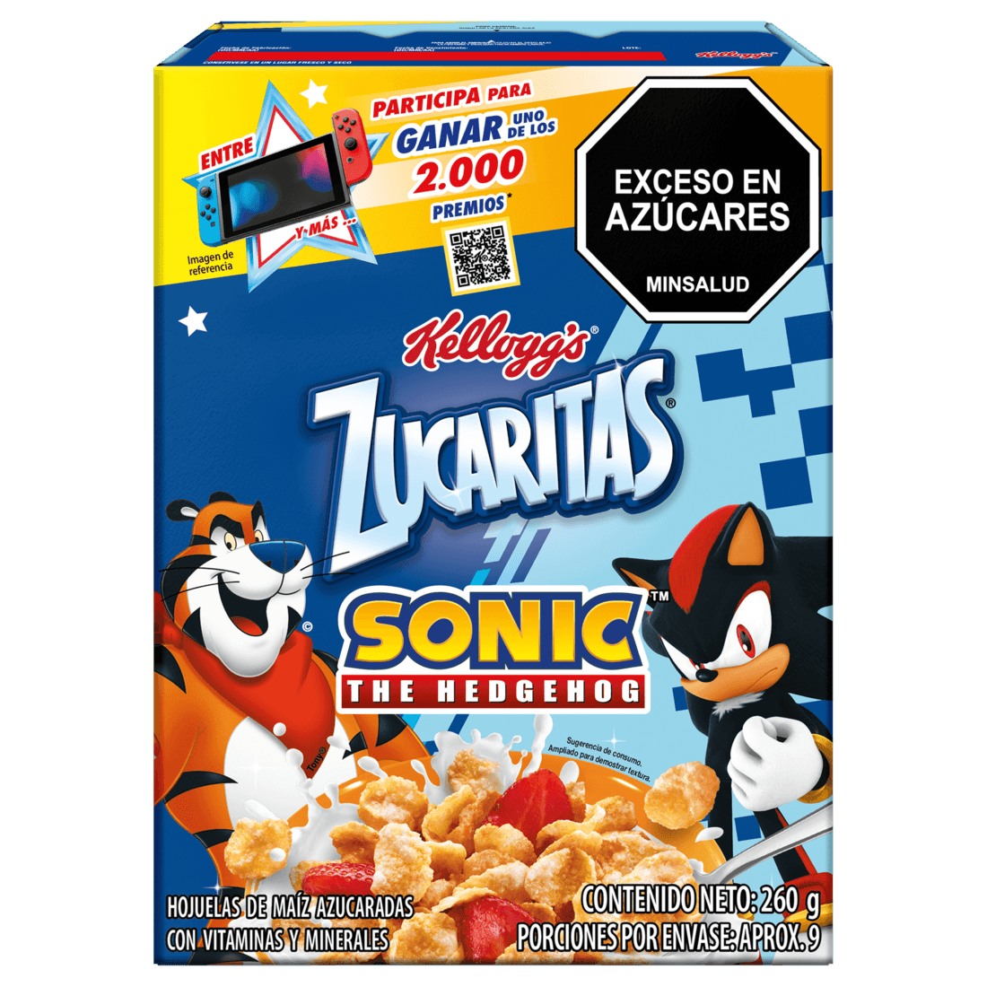 CEREAL KELLOGGS SONIC ZUCARITAS *260GR