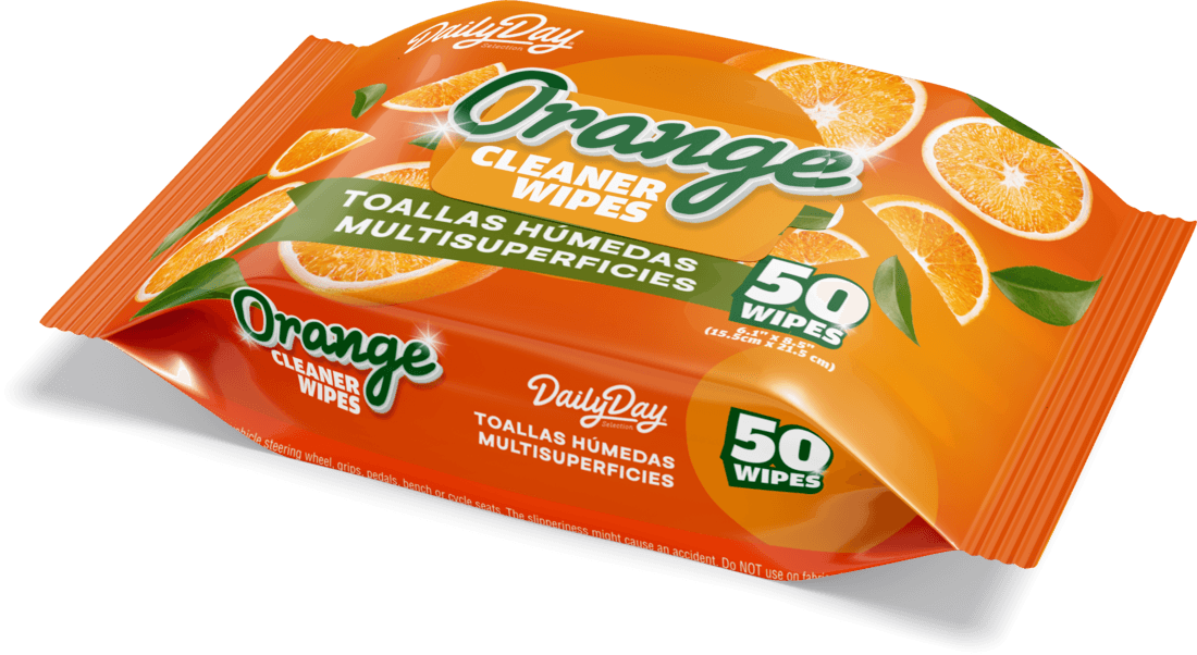 PANITOS LIMPIEZA ORANGE WIPES DD *50UND