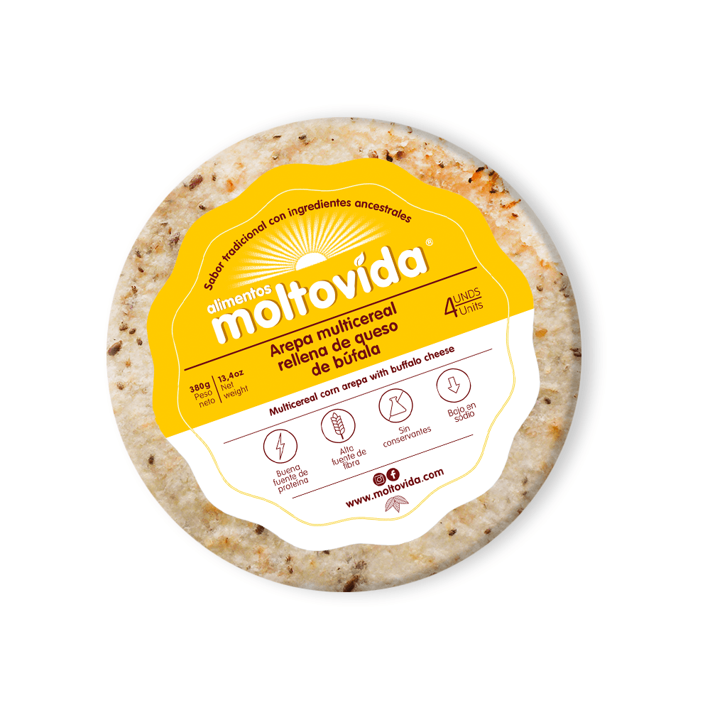 AREPA MULTICERE QUESO DE BUFAL MOLTOVIDA