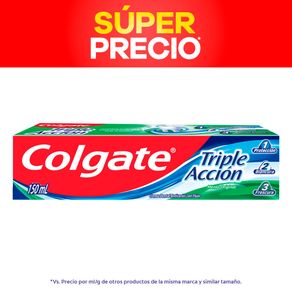 CREMA DENTAL COLGATE TRIPLE ACCION*150ML