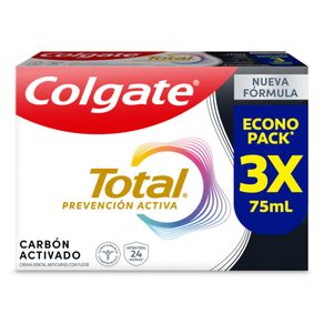 CREMA COLGATE TOTAL 12 CARBON ACT 3X75ML