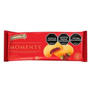 GALLETAS RELLENAS DE MORA MOMENTS*135GR