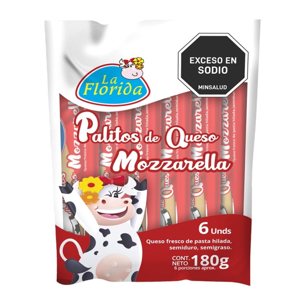 PALIT QUESO MOZARELLA LA FLORIDA*6U*180G